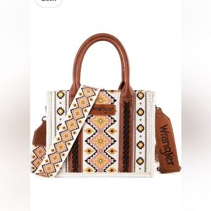 NWT Wrangler Western Boho Aztec Tote Bag/Crossbody + Dustbag WG2202-8120SCF